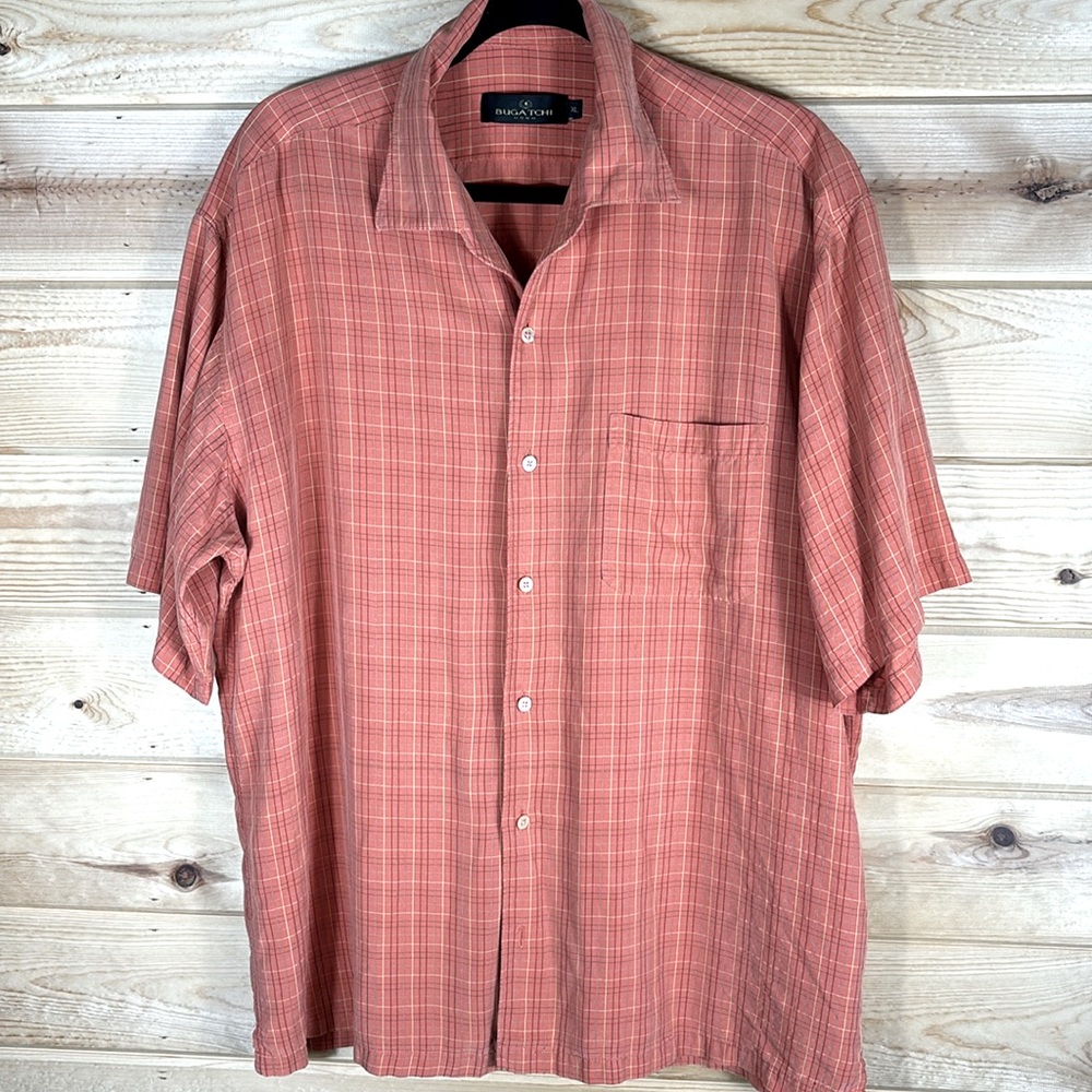 Bugatchi Men's short sleeve shirt, Size XL